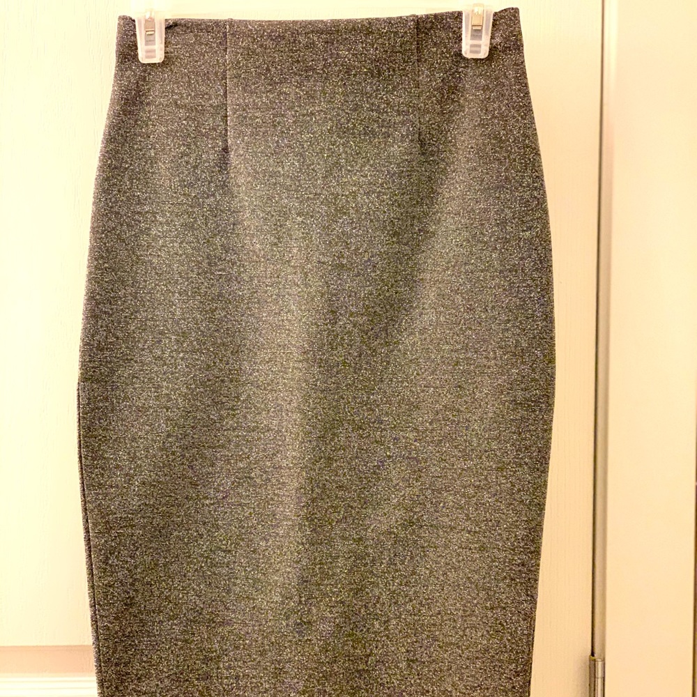 Gray silver skirt